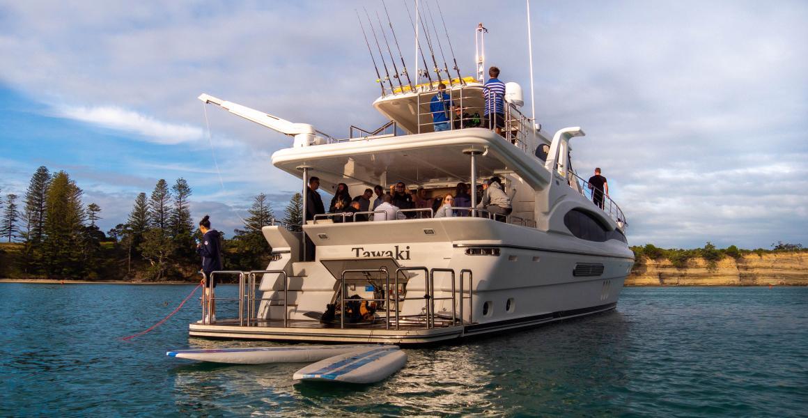 Tawaki — 82ft Luxury Yacht Charter — bedside view 7